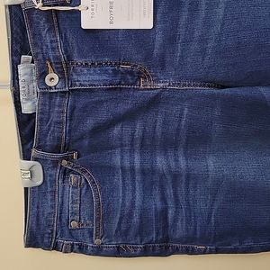 NWT BOYFRIEND STRAIGHT VINTAGE STRETCH MID-RISE JEAN 18R